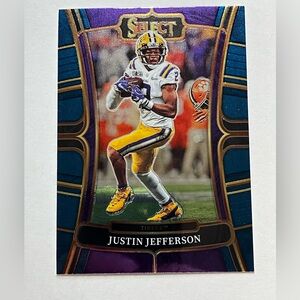 Panini Justin Jefferson LSU Card - Purple, Gold, Black